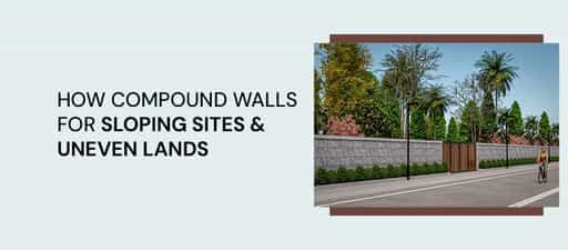 Compound wall design for sloping land by Ayathana