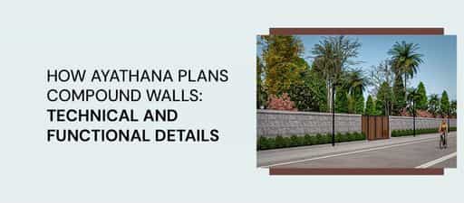 Compound wall design for sloping land by Ayathana
