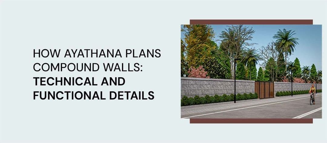 Compound wall design for sloping land by Ayathana