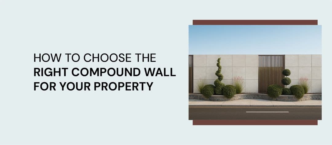Choosing the right compound wall design for home or farmhouse in India with technical planning and materials