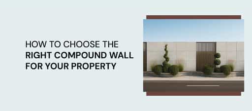 Choosing the right compound wall design for home or farmhouse in India with technical planning and materials